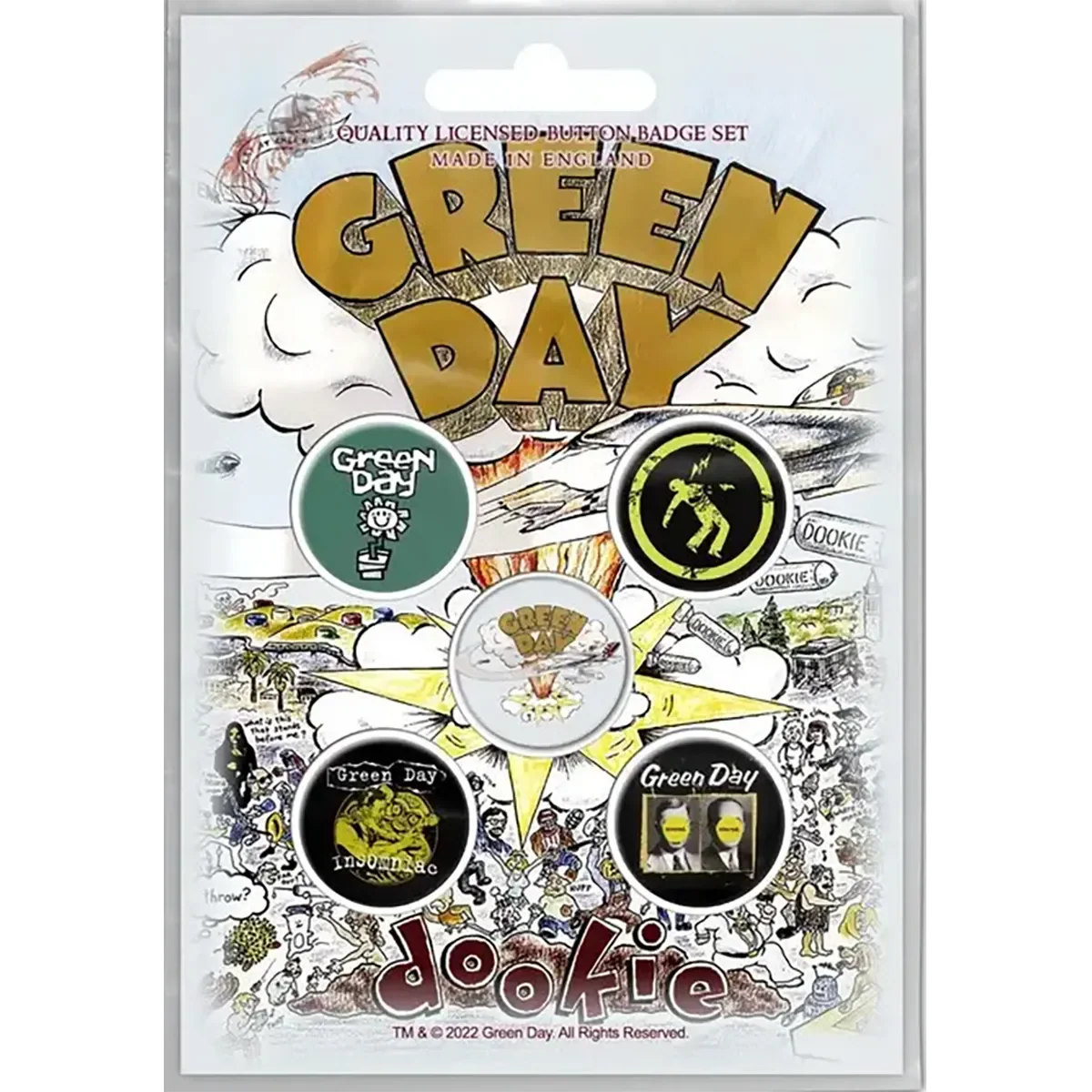 Badge Green Day (pack de 5)