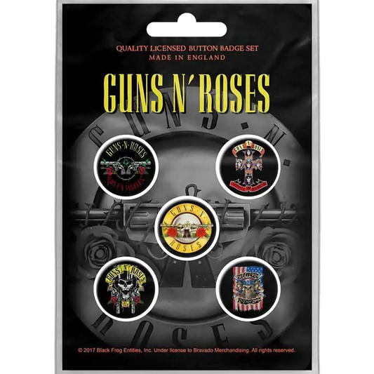 Badge Guns n' Roses (set of 5)