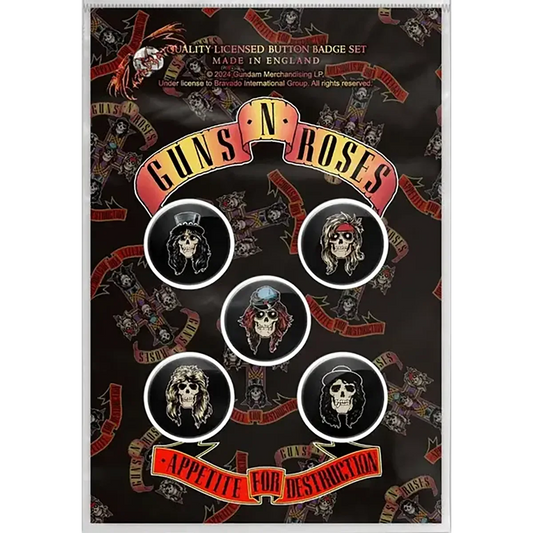 Badge Guns n' Roses (set of 5) [Appetite]