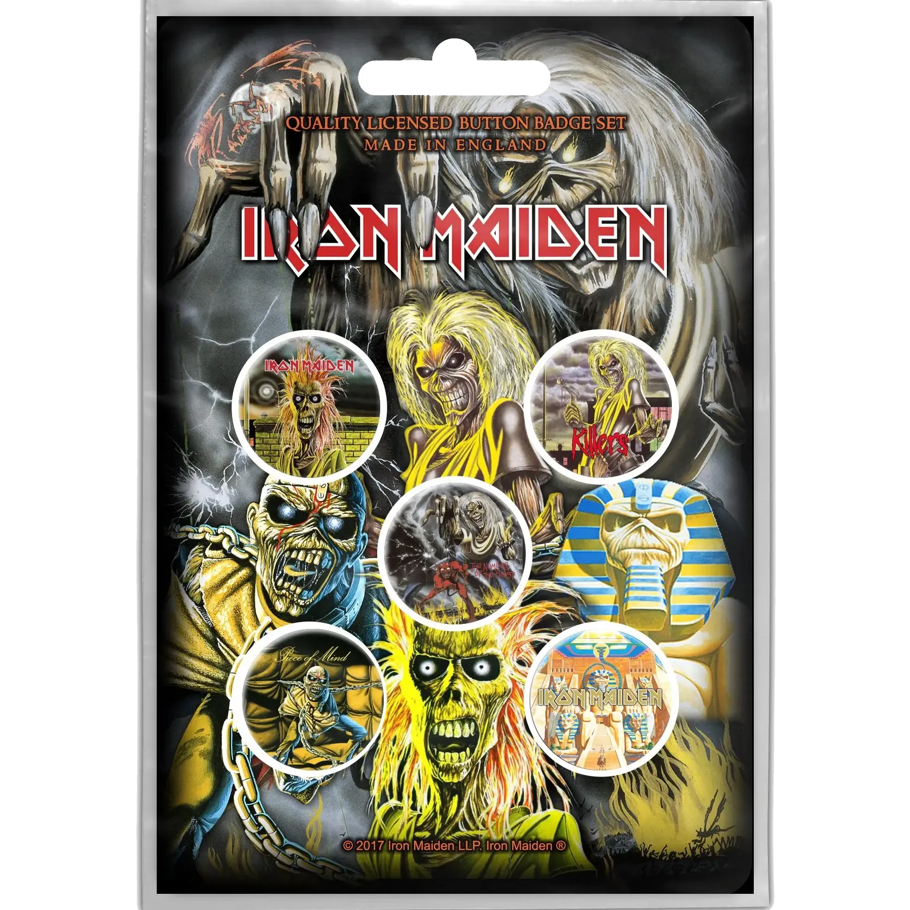 Badge Iron Maiden (set of 5) [Piece]