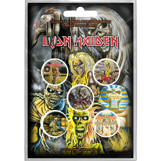 Badge Iron Maiden (pack de 5) [Piece]
