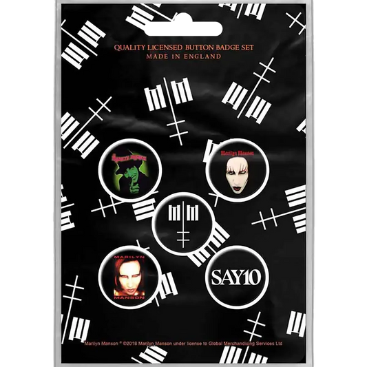 Badge Marilyn Manson (pack de 5)