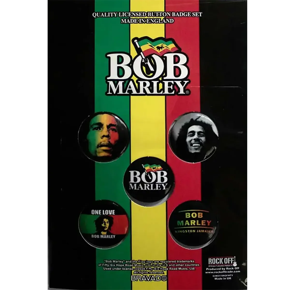 Badge Bob Marley (set of 5)