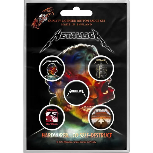 Badge Metallica (pack de 5) [Hardwired]
