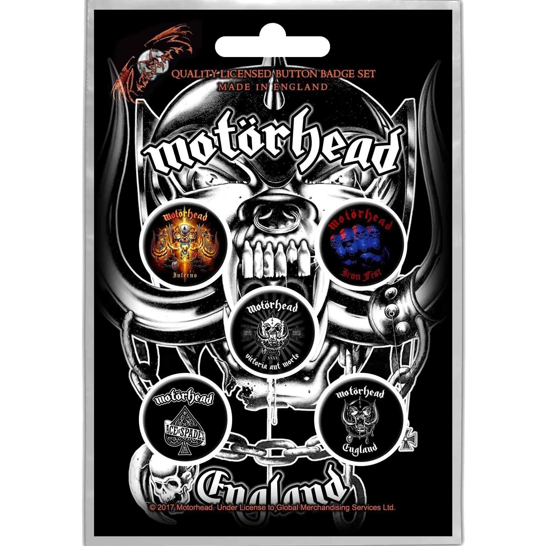 Badge Motorhead (pack de 5) [Ace]