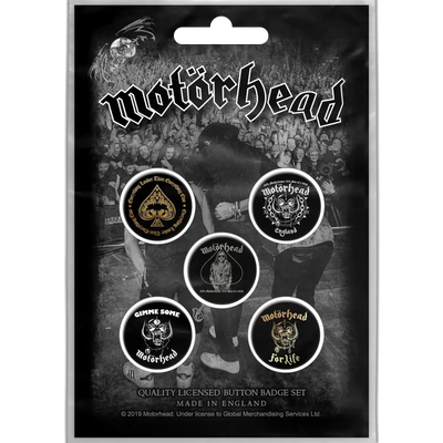 Badge Motorhead (pack de 5) [Lemmy]
