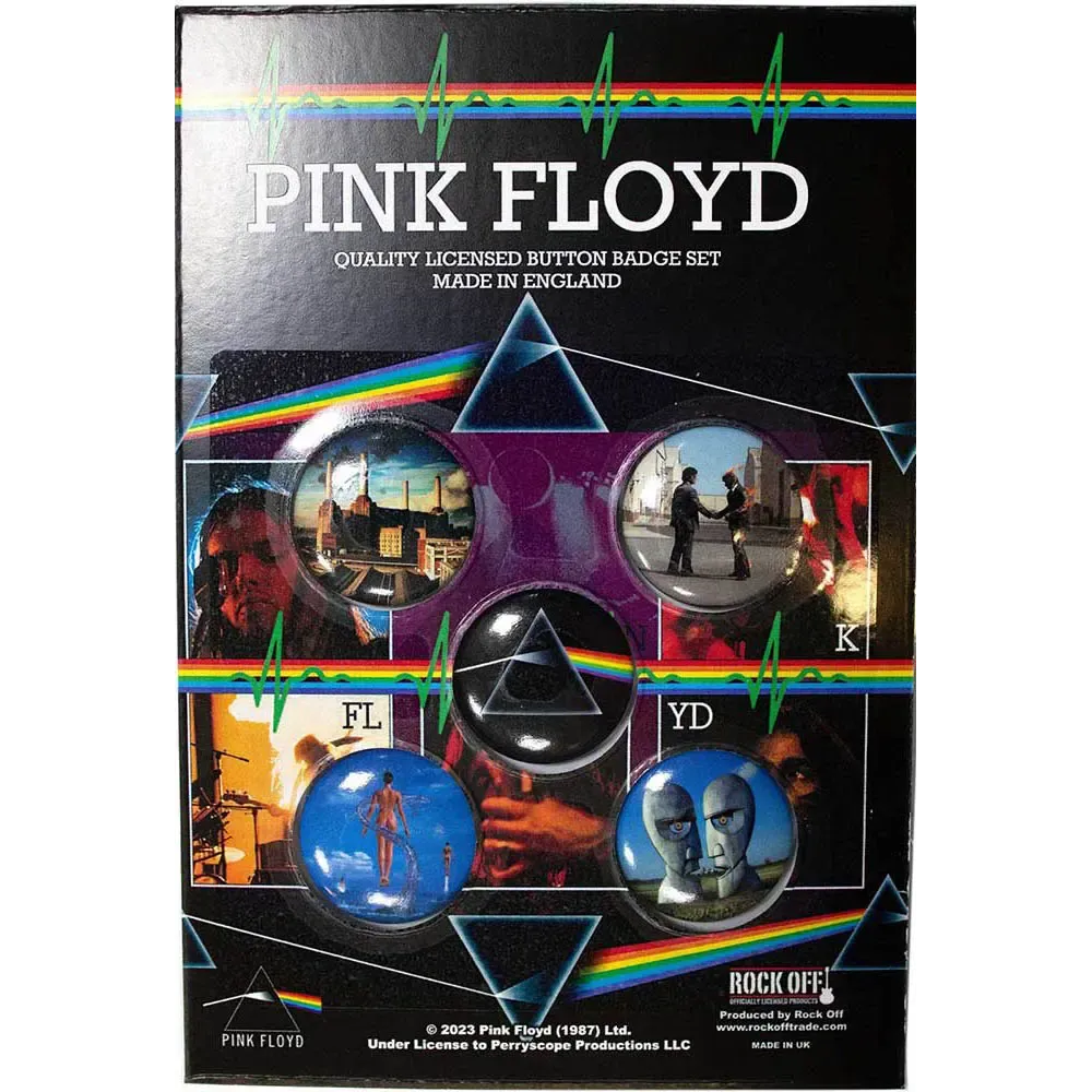 Badge Pink Floyd (pack de 5) [Albums]