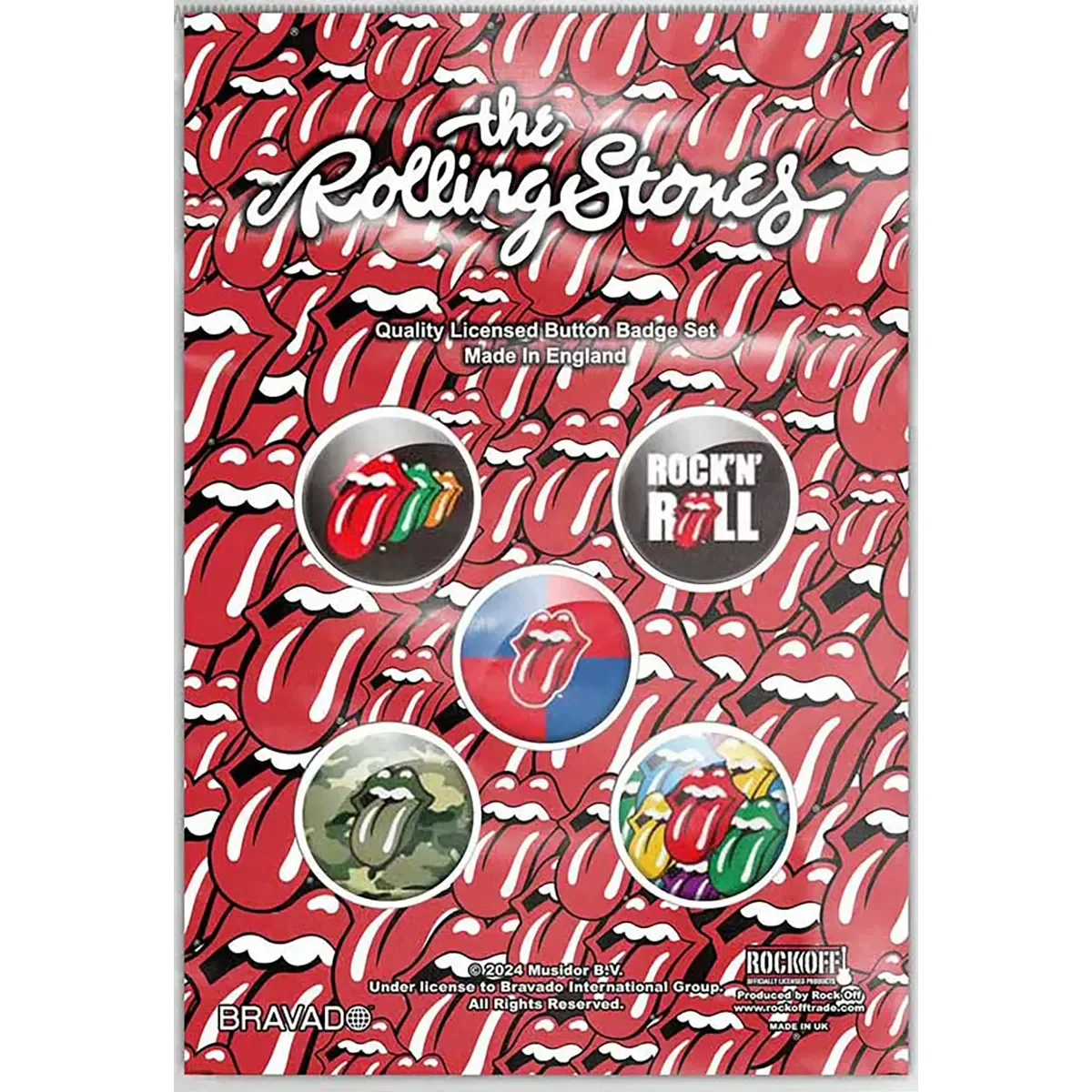 Badge Roling Stones (set of 5) [Langue]