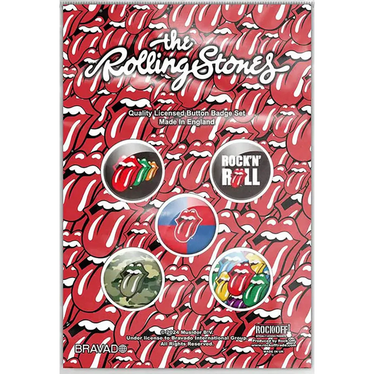 Badge Roling Stones (pack de 5) [Langue]