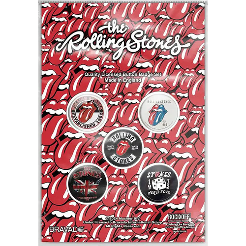 Badge Rolling Stones (set of 5) [Tours]