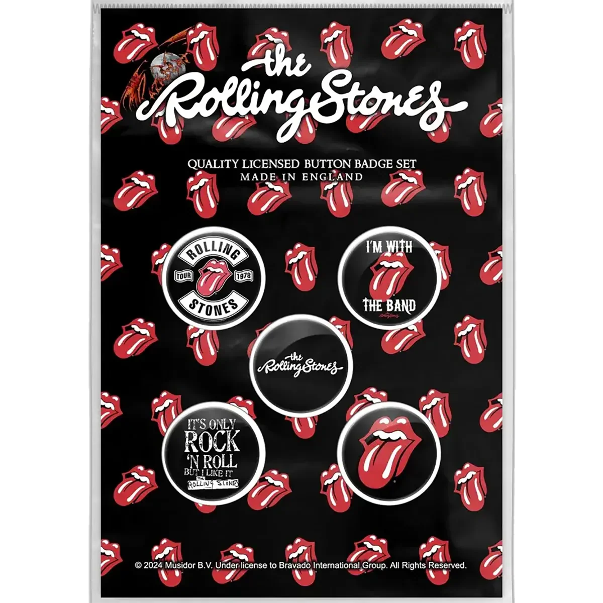 Badge Roling Stones (set of 5) [Only]