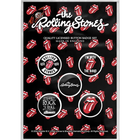 Badge Roling Stones (pack de 5) [Only]