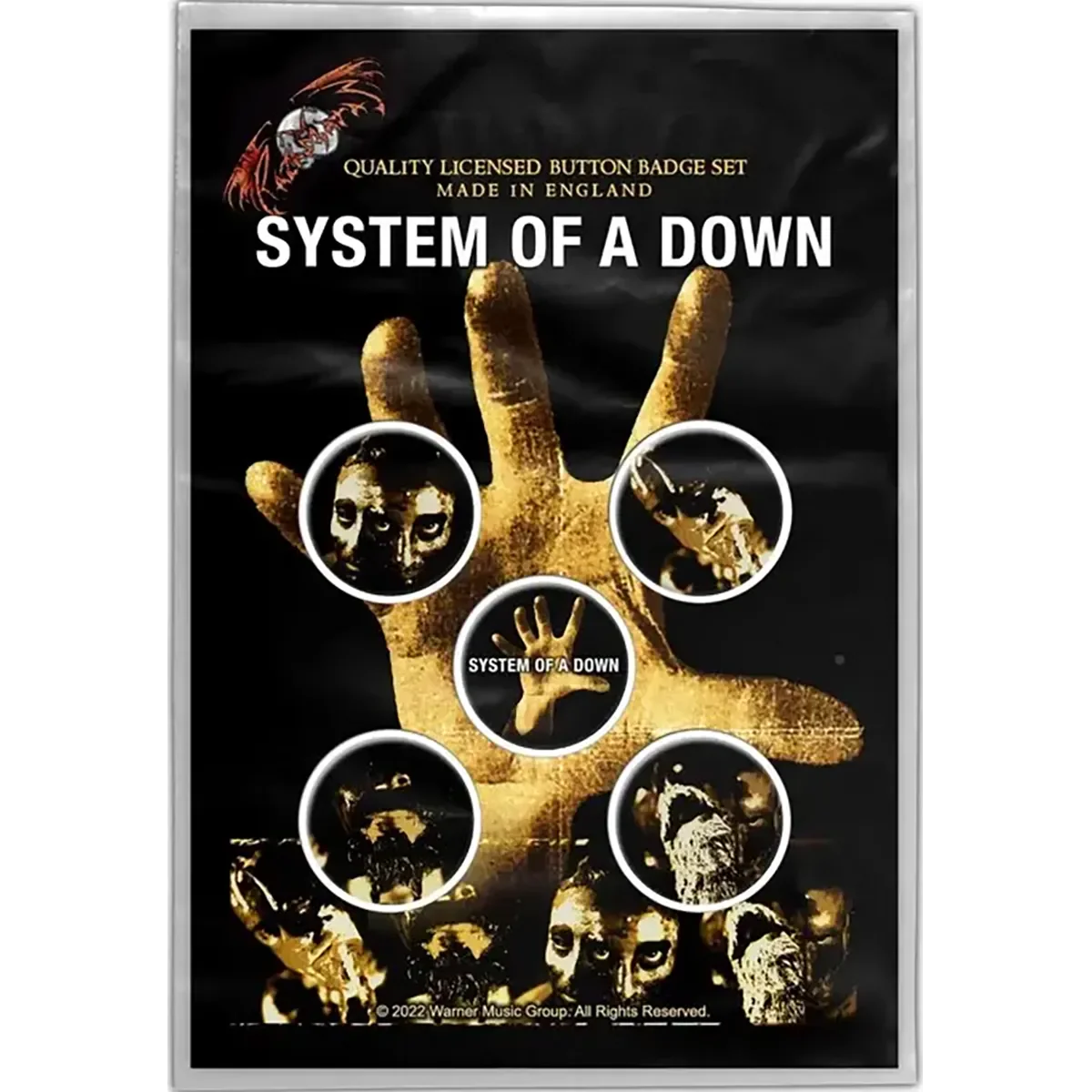 Badge System of a Down (pack de 5)