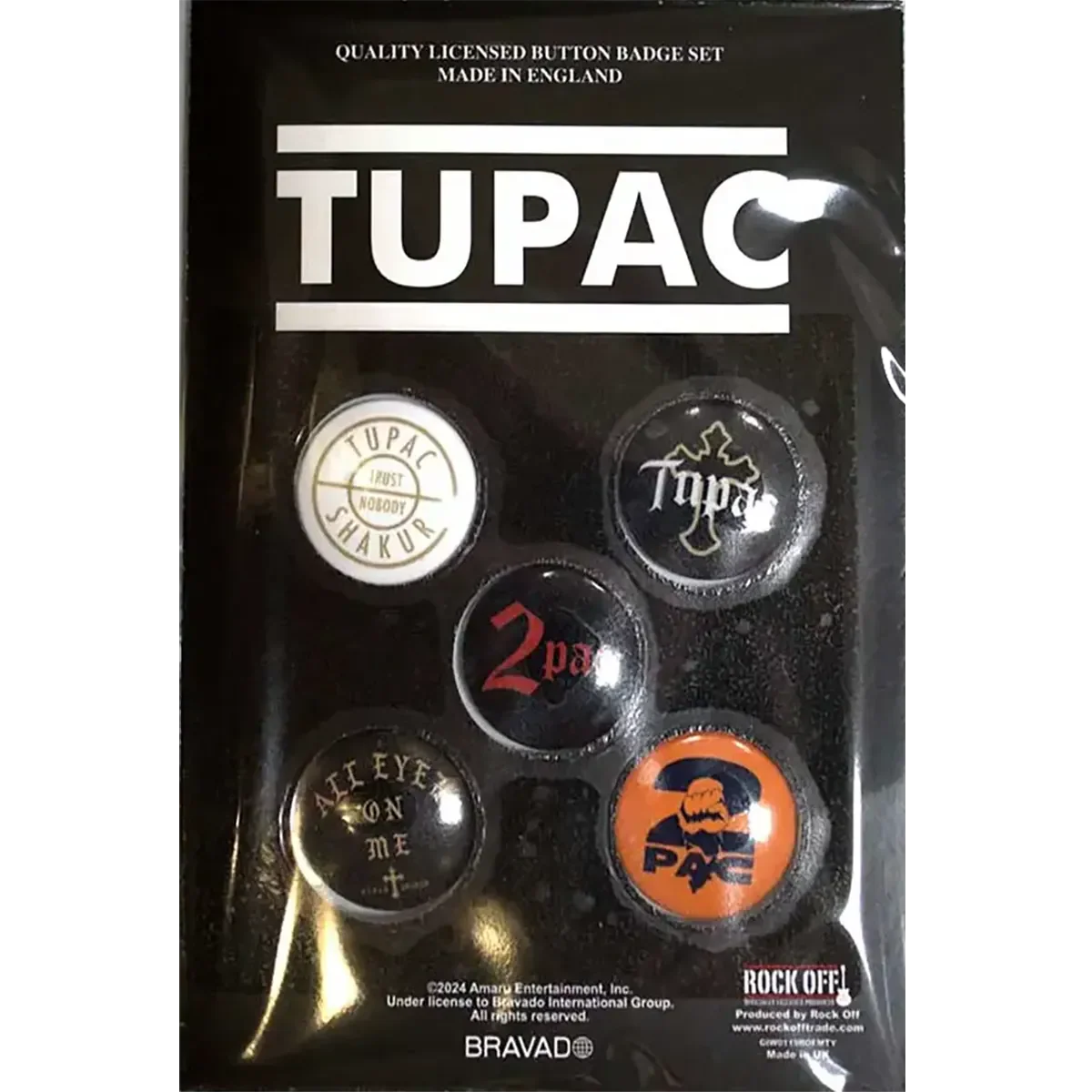 Badge Tupac (set of 5)