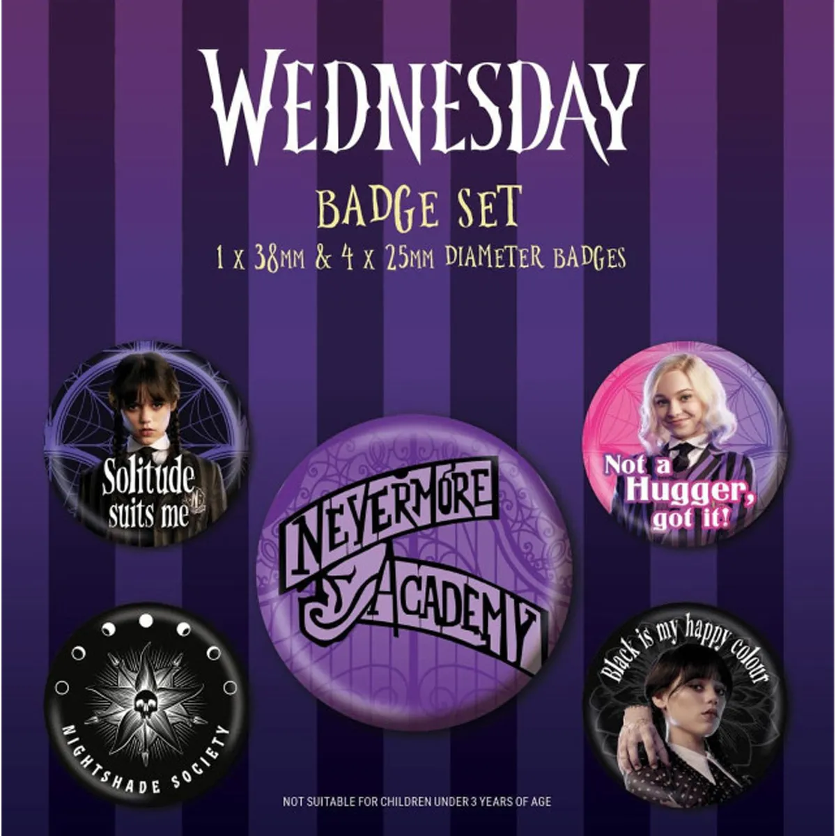 Badge Wednesday (pack de 5)