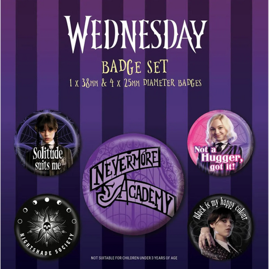 Badge Wednesday (pack de 5)