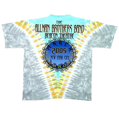 T-shirt Allman Brothers [tie dye Liquid Blue] (dos)