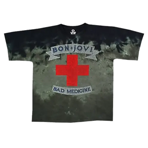 T-shirt Bon Jovi - Bad Medecine [tie dye Liquid Blue]
