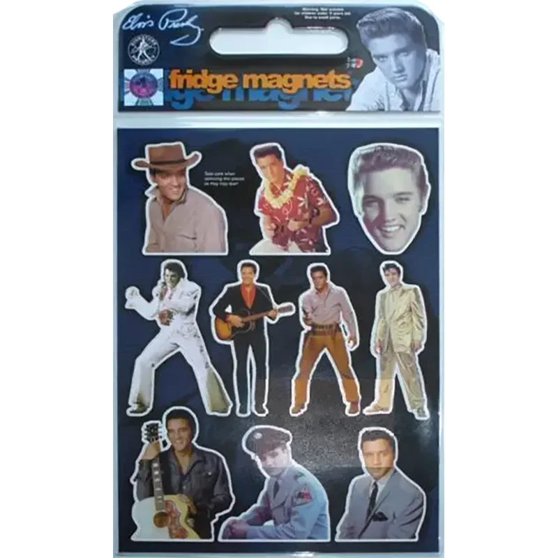 Sheet of 10 Elvis Presley magnets