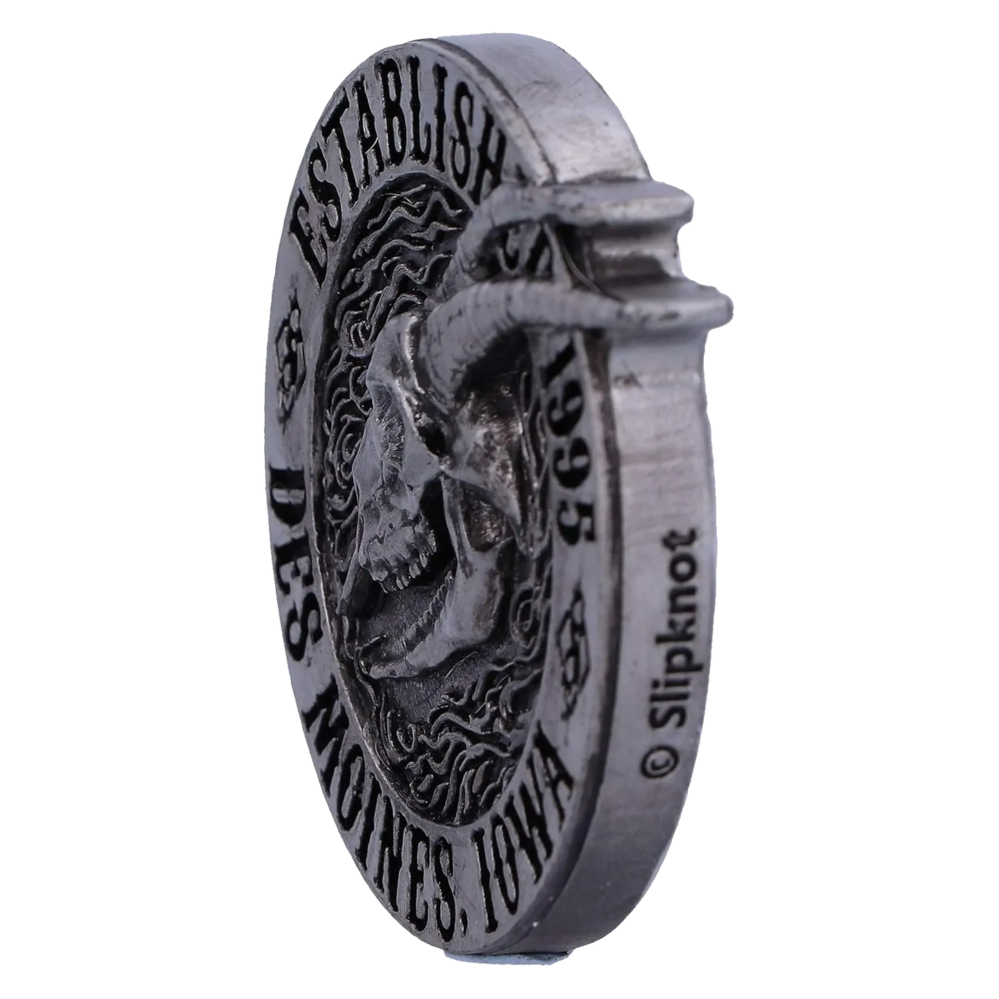 Magnet Slipknot Flaming Goat – détails côté marqué Slipknot