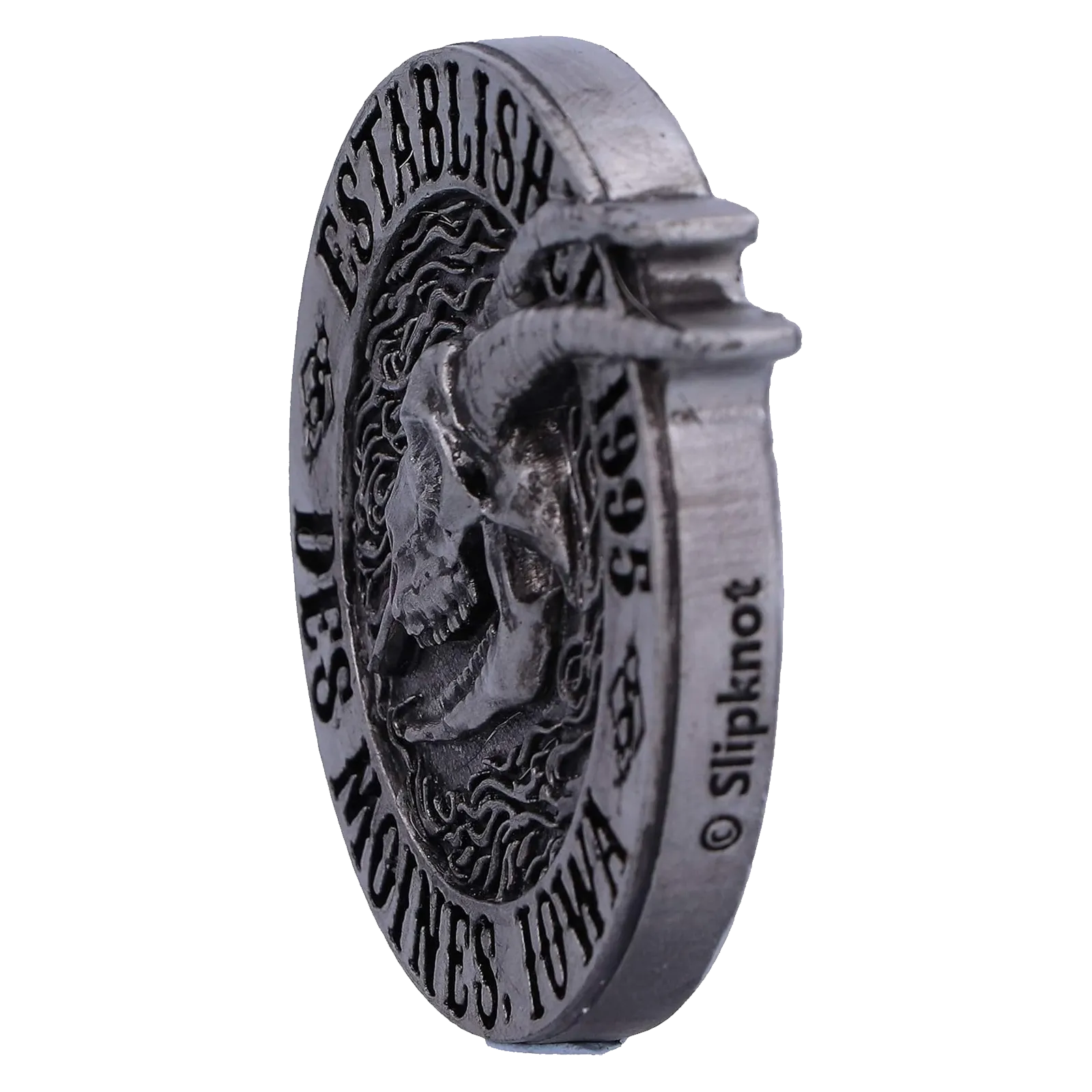 Magnet Slipknot Flaming Goat – détails côté marqué Slipknot