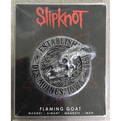 Packaging officiel Slipknot Flaming Goat Magnet