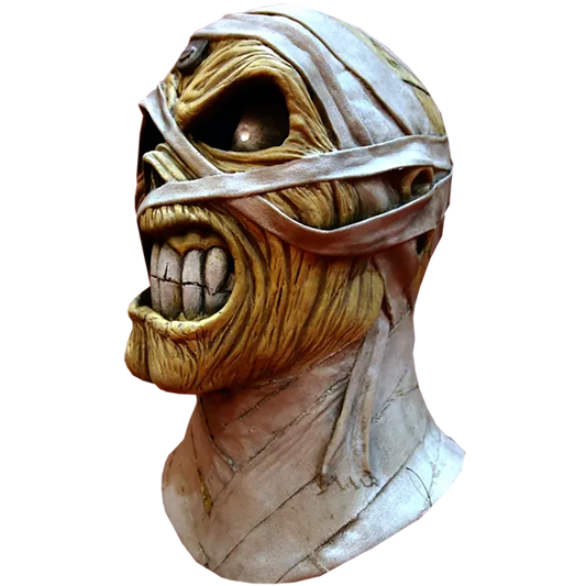 Official Iron Maiden Latex Mask - Powerslave [Mummy] (left profile)