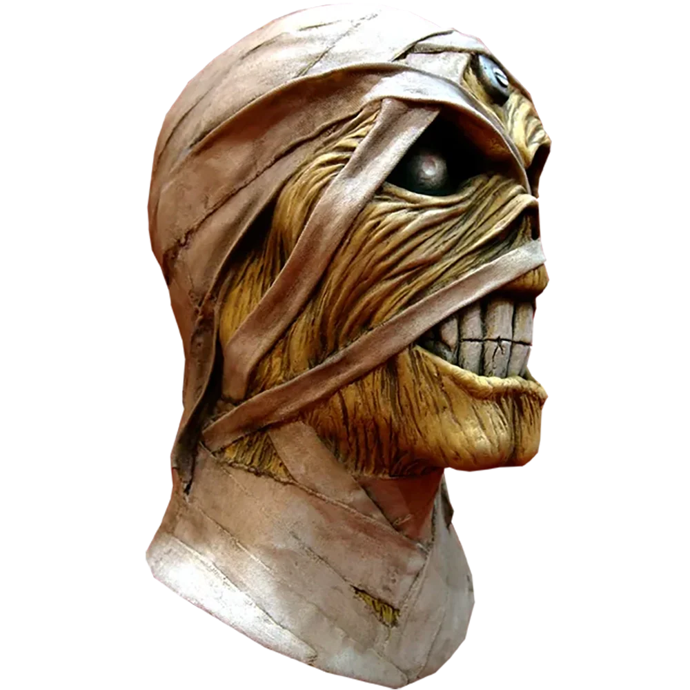 Official Iron Maiden Latex Mask - Powerslave [Mummy] (right profile)