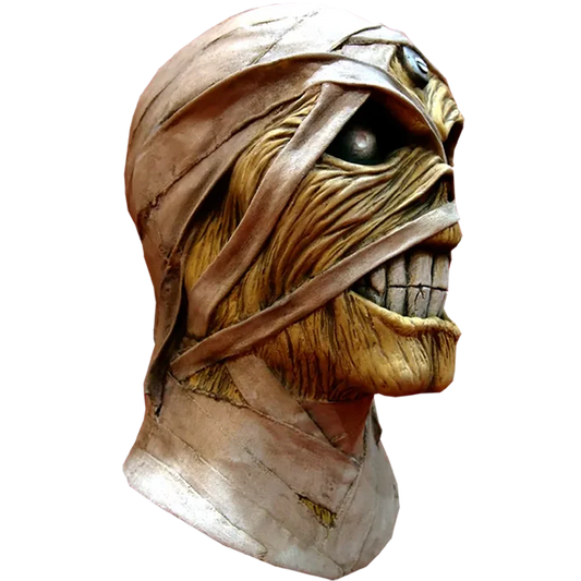 Official Iron Maiden Latex Mask - Powerslave [Mummy] (right profile)