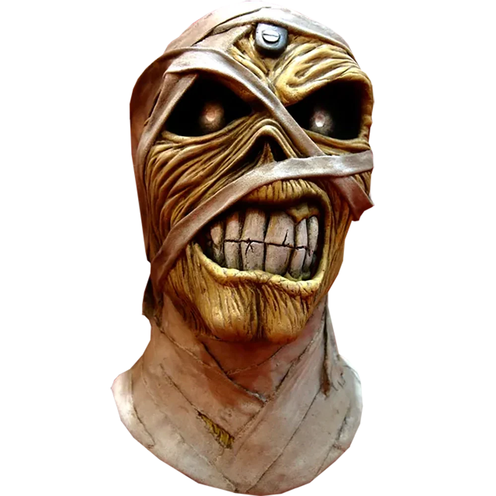 Official Iron Maiden Latex Mask - Powerslave [Mummy] (front view)