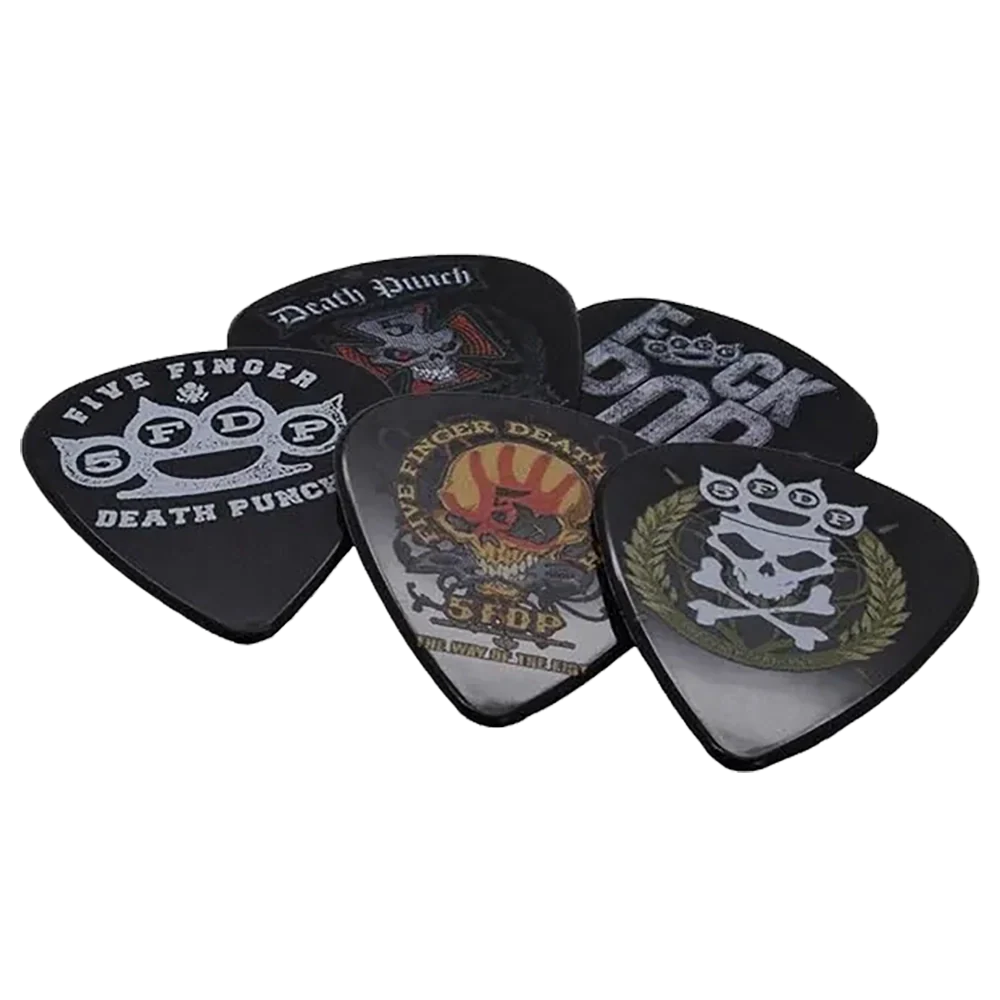 Ensemble de médiators Five Finger Death Punch assortis, décorés de visuels divers