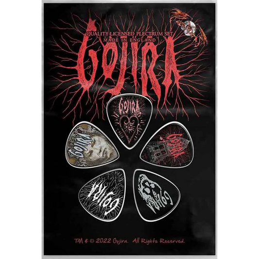 Official Gojira Pick Set on Blister Card