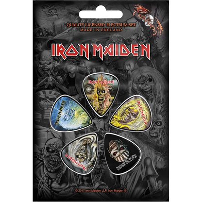 Official Iron Maiden Book of Souls Pick Set on Blister Card