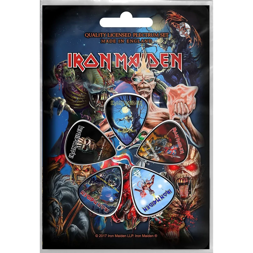 Official Iron Maiden Fear of the Dark Pick Set on Blister Card