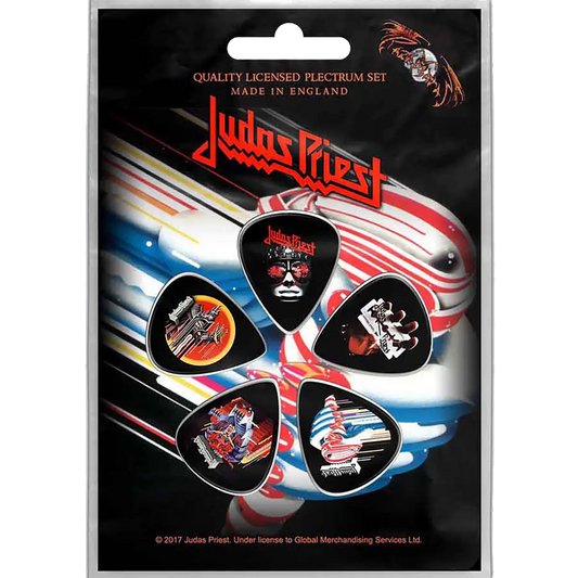 Official Judas Priest Pick Set on Blister Card