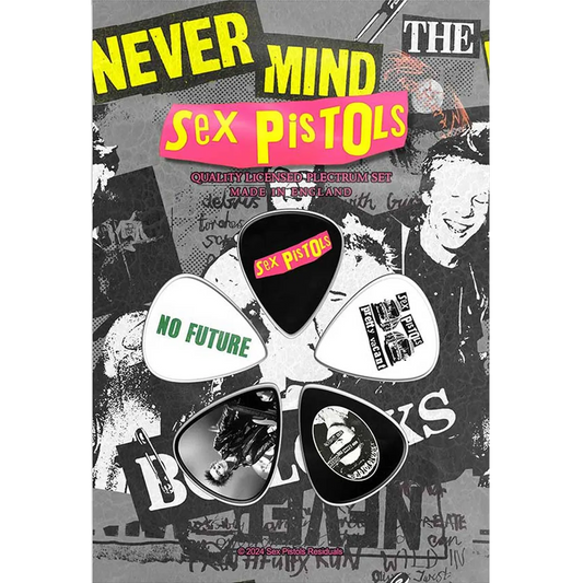 Ensemble de médiators Sex Pistols assortis, décorés de visuels divers