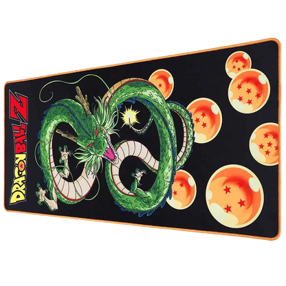 Tapis de souris XXL Dragon Ball Z Shenron et Dragon Balls vue en perspective
