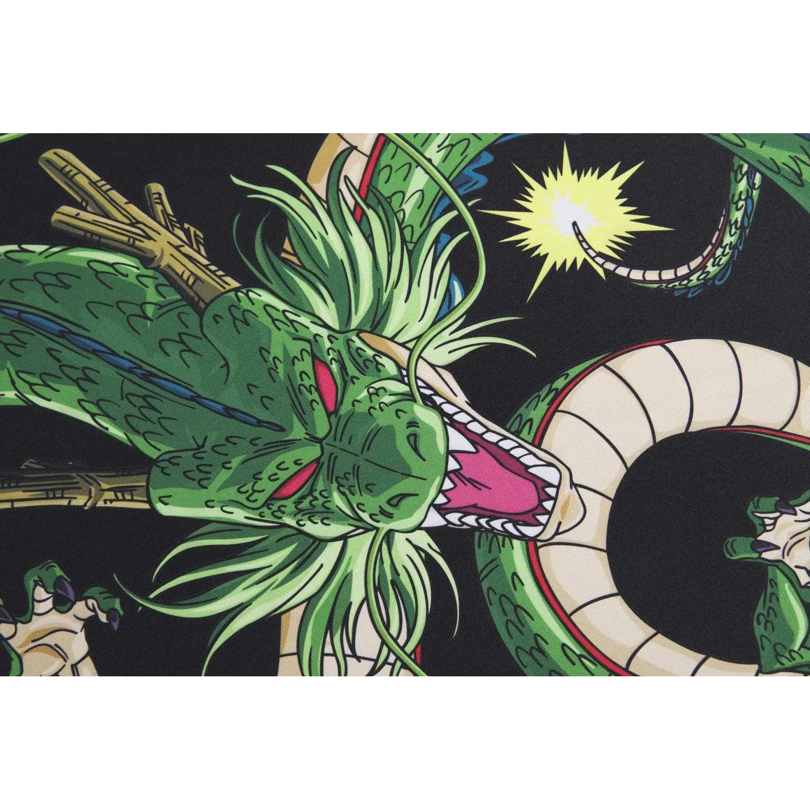 Détail du design Shenron sur le tapis Dragon Ball Z