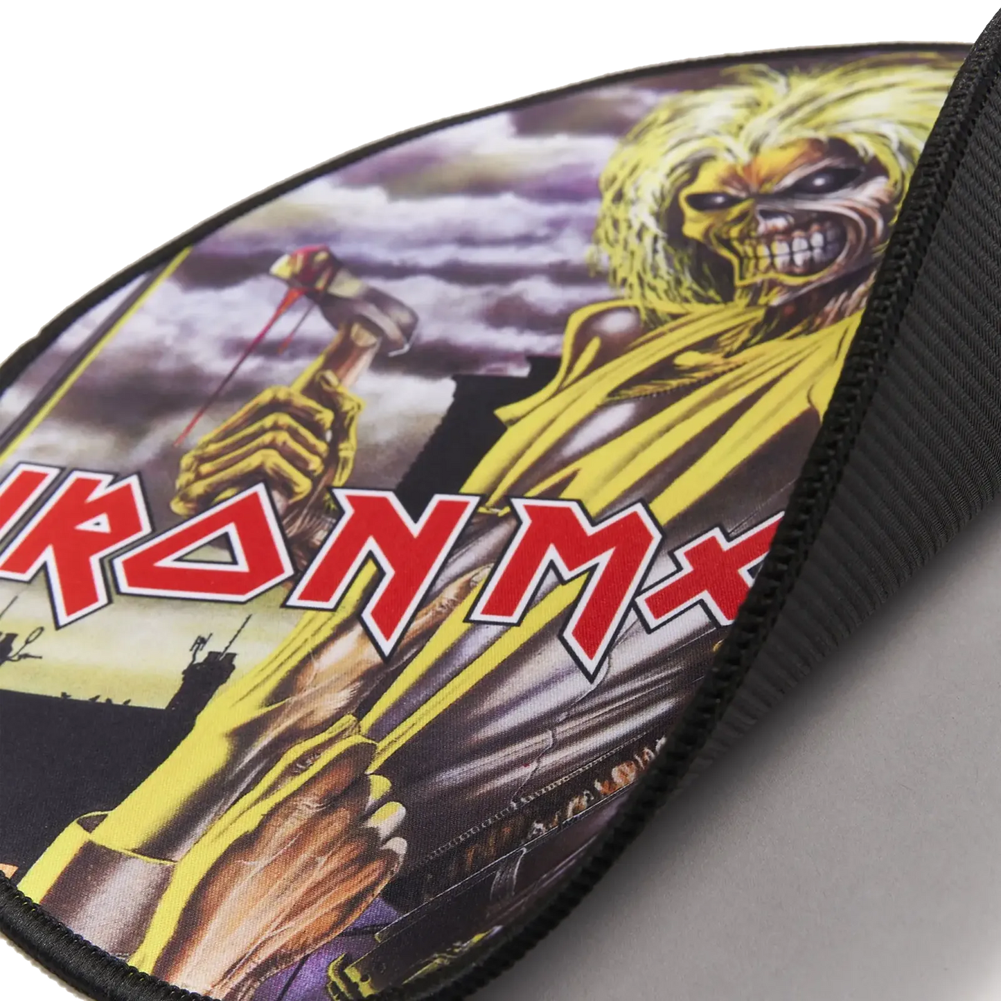 Tapis de souris Iron Maiden Killers détail bords cousus
