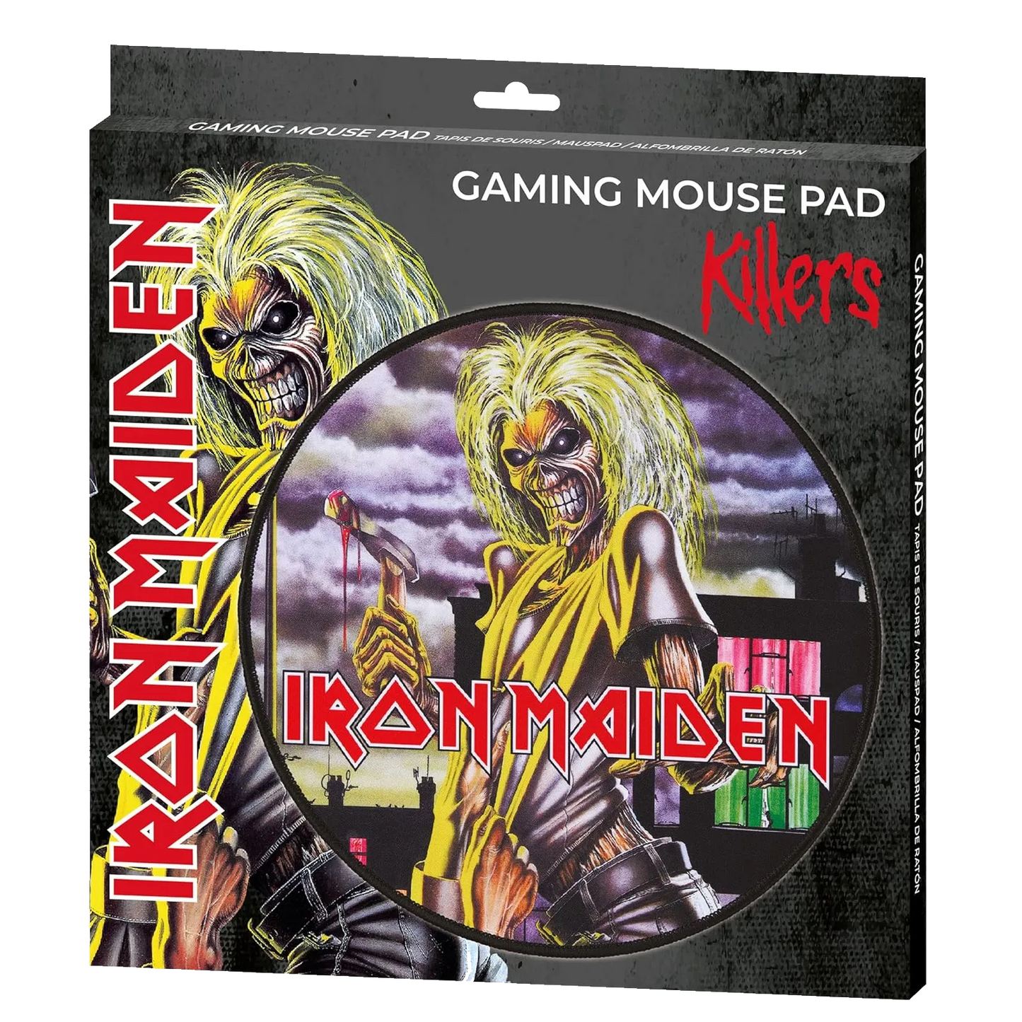 Tapis de souris Iron Maiden Killers en packaging officiel Subsonic