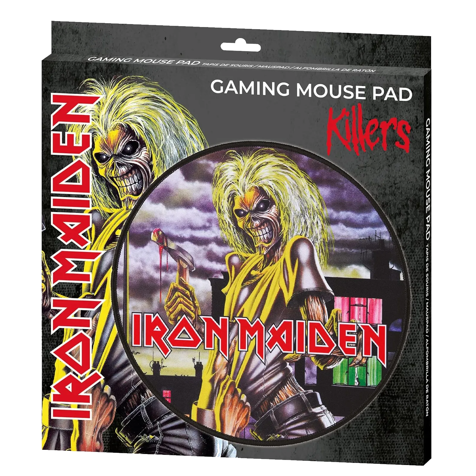 Tapis de souris Iron Maiden Killers en packaging officiel Subsonic