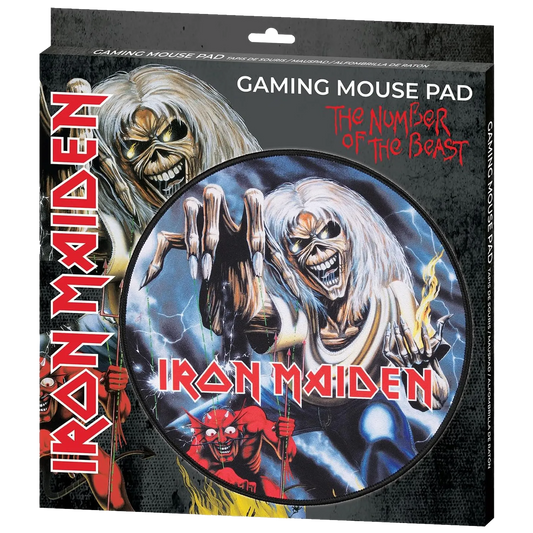 Tapis de souris Iron Maiden Number of the Beast dans son emballage