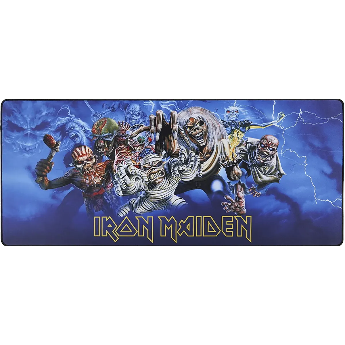 Tapis de souris XXL Iron Maiden Eddie Through the Years - vue de dessus