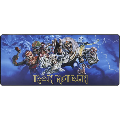 Tapis de souris XXL Iron Maiden Eddie Through the Years - vue de dessus