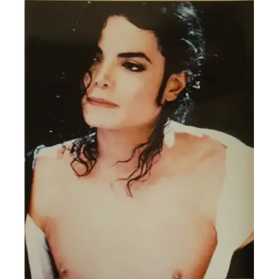 Maxi carte postale Michael Jackson torse nu