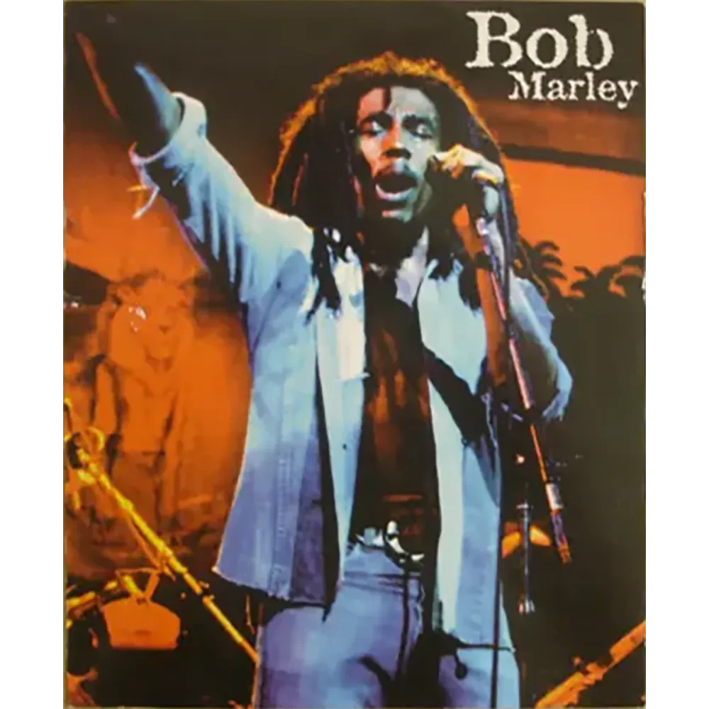 Maxi postcard Bob Marley live