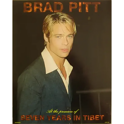 Maxi carte postale Brad Pitt - Sept ans au Tibet