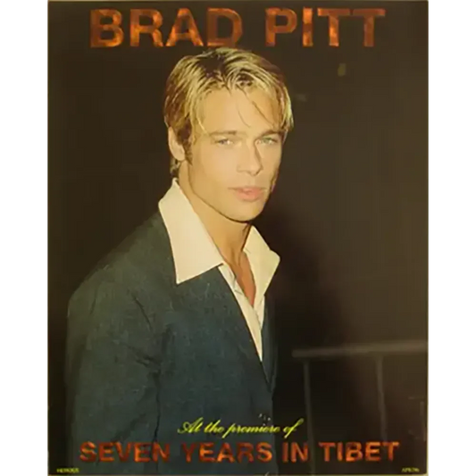 Maxi postcard Brad Pitt - Sept ans au Tibet
