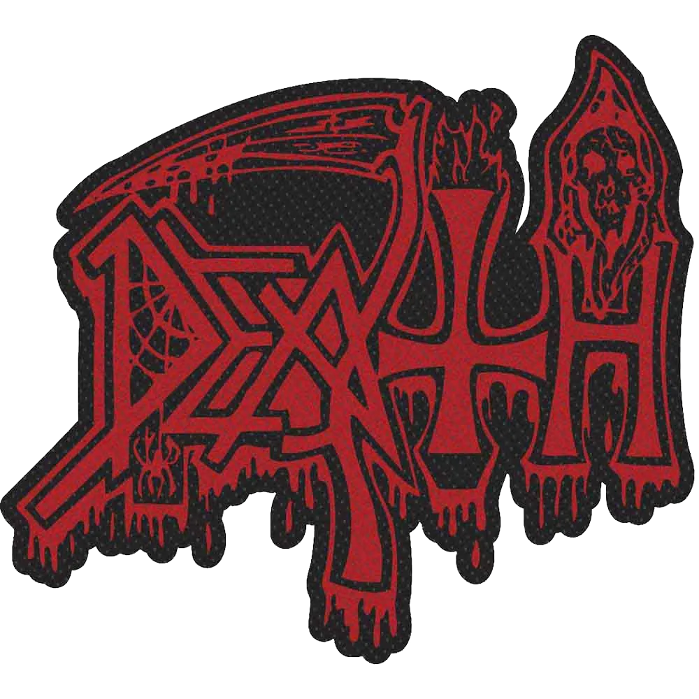 Ecusson Death - Logo rouge