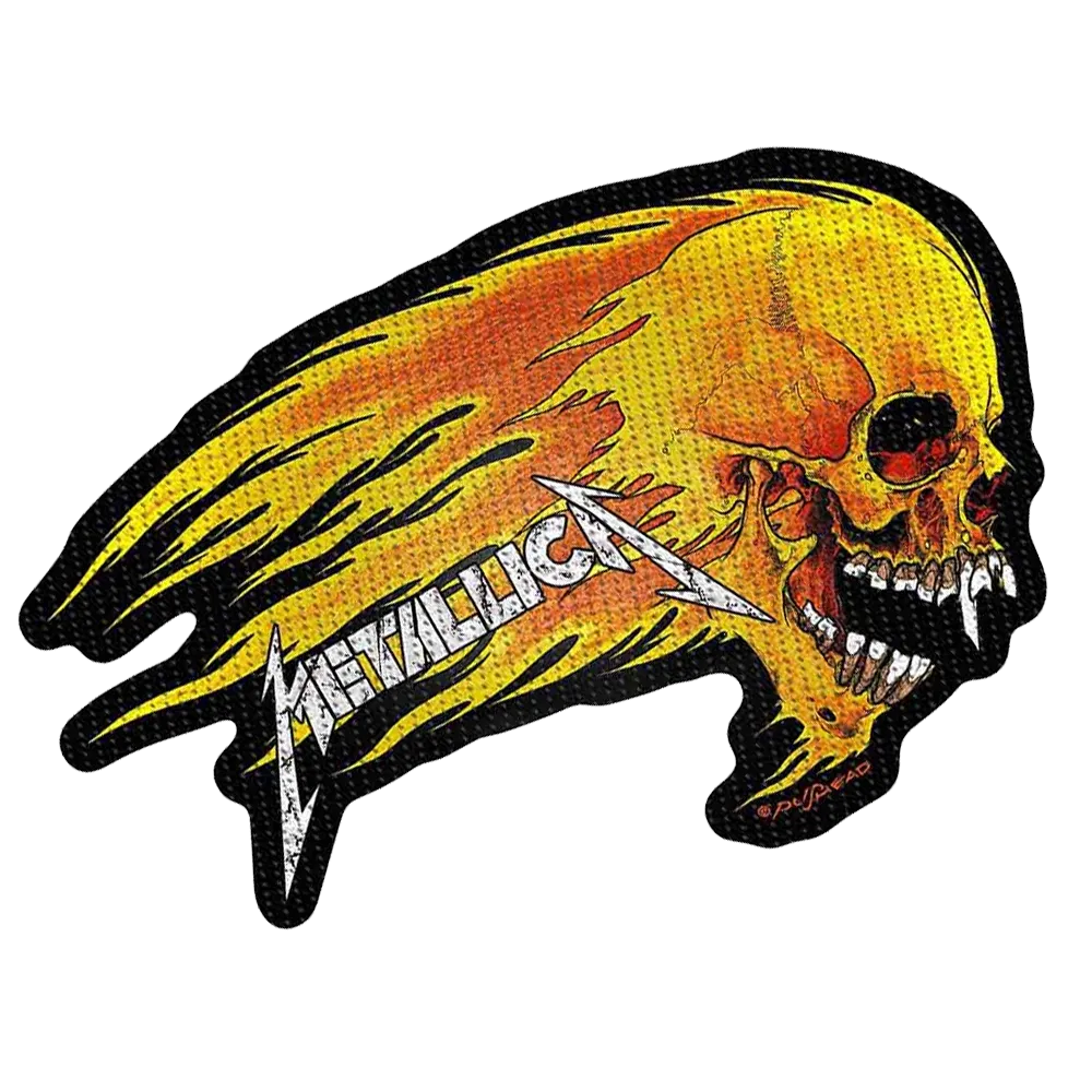 Ecusson Metallica - Flaming Skull